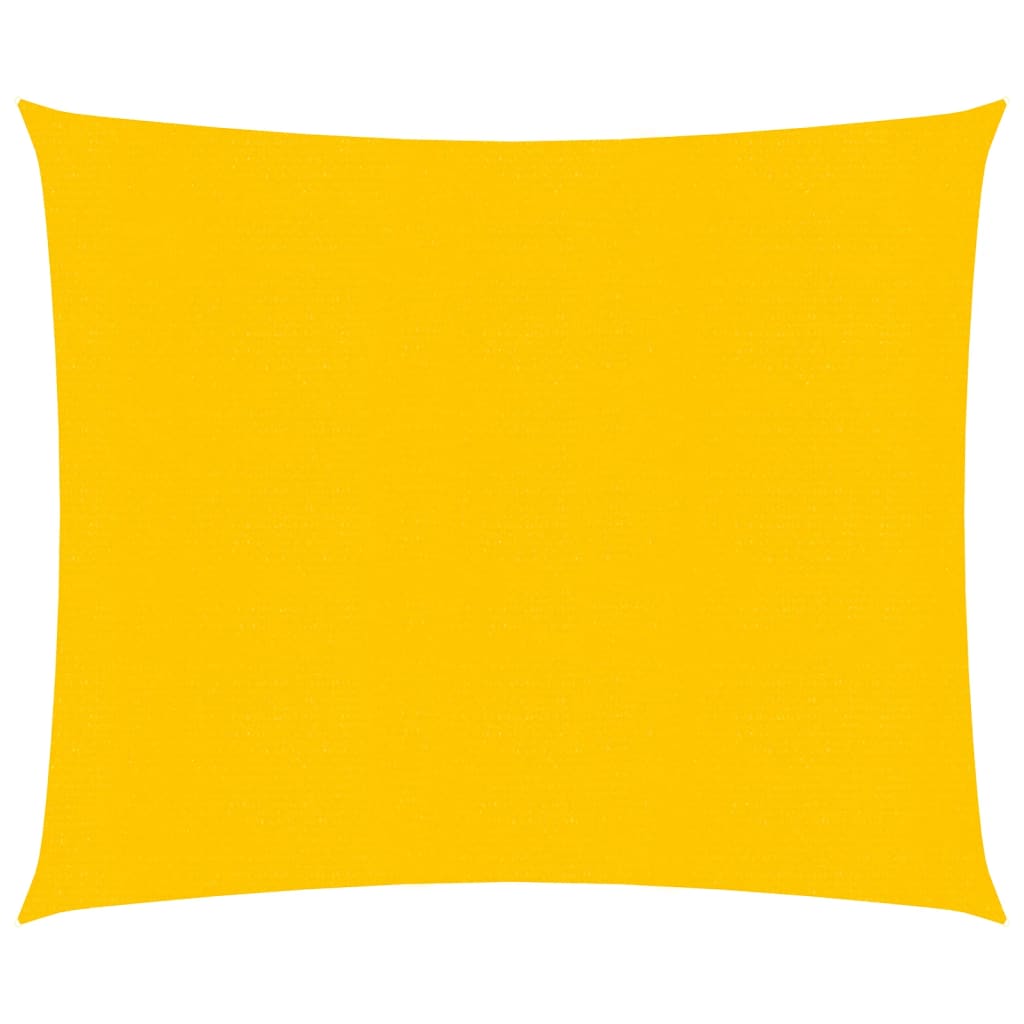 Jedro za zaštitu od sunca 160 g/m² pravokutno žuto 4x4 m HDPE