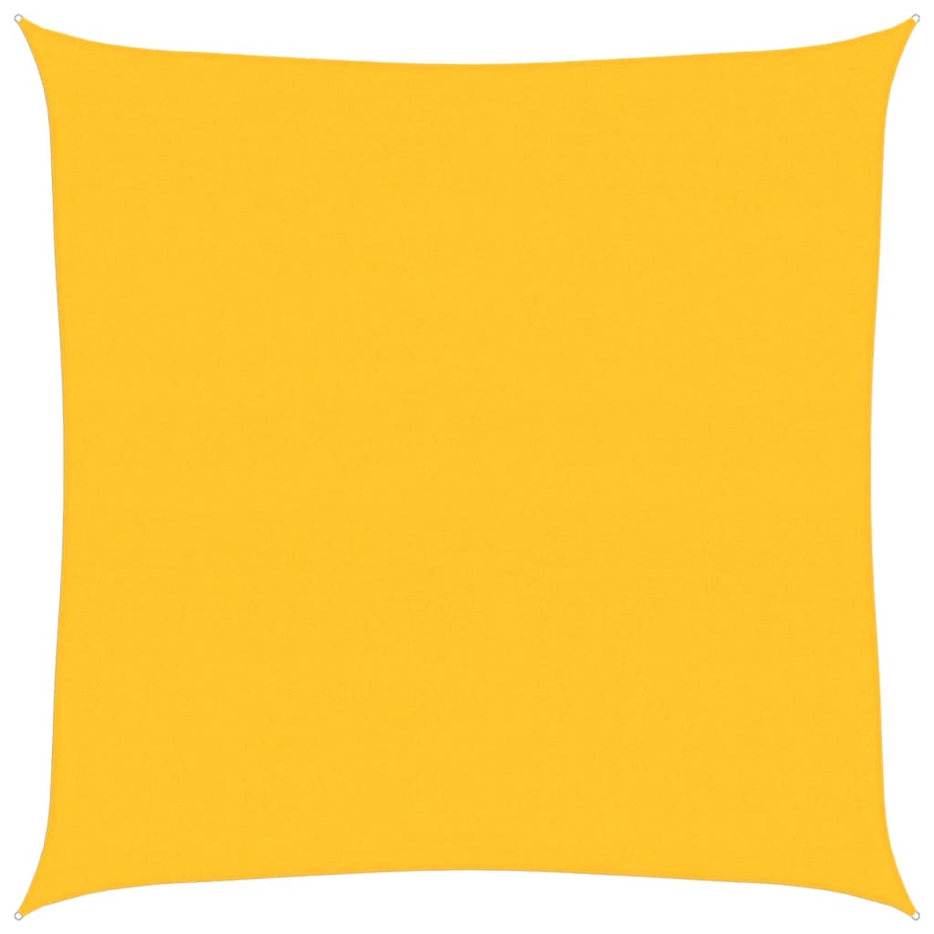 Jedro za zaštitu od sunca 160 g/m² Kvadratno žuto 6x6 m HDPE