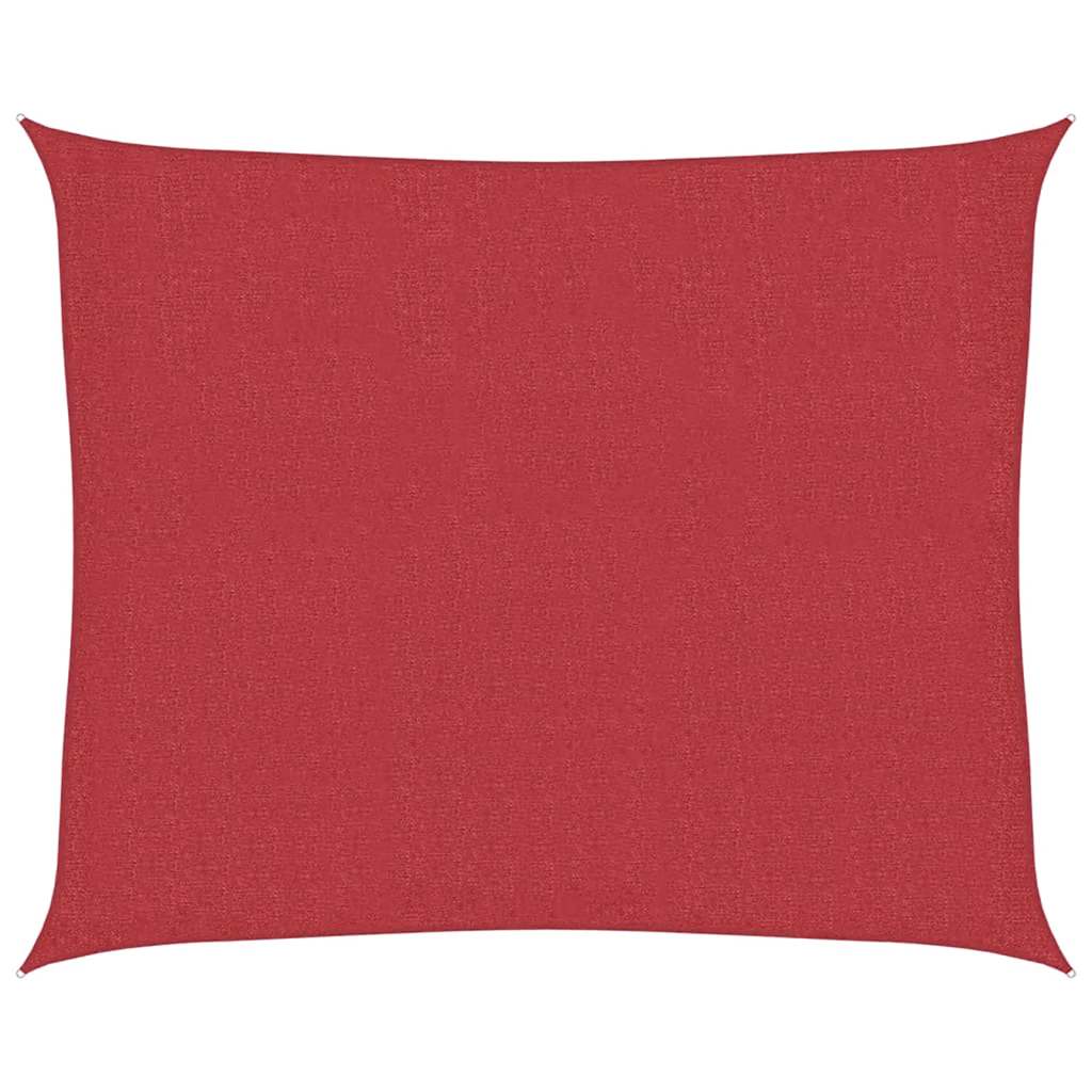 Jedro za zaštitu od sunca 160 g/m² crveno 2,5 x 3 m HDPE