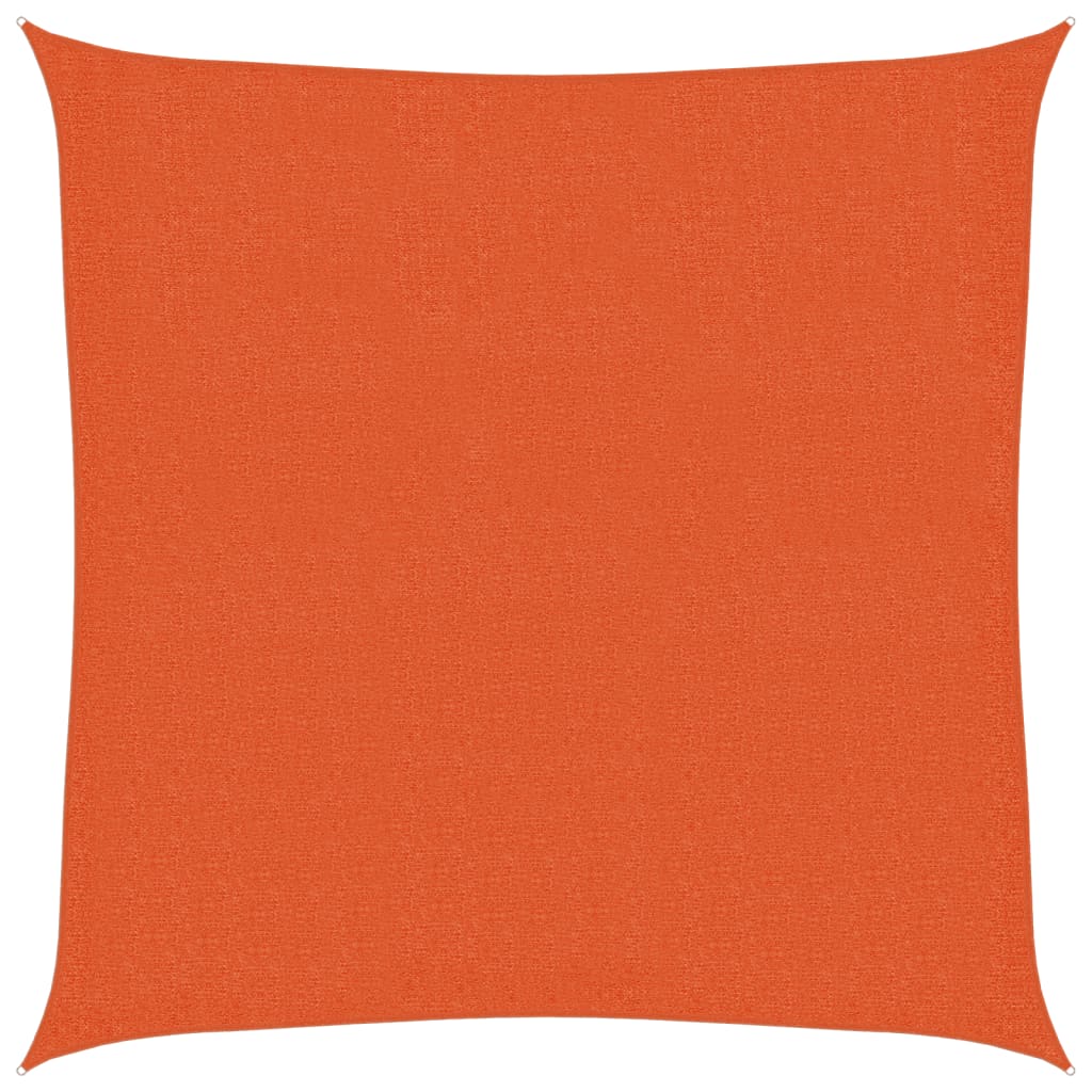 Jedro za zaštitu od sunca 160 g/m² narančasto 2,5 x 2,5 m HDPE