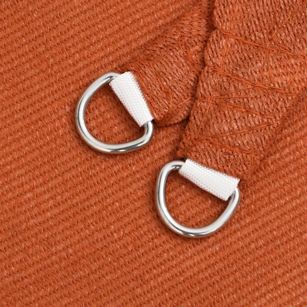 Jedro za zaštitu od sunca 160 g/m² narančasto 3,6 x 3,6 m HDPE