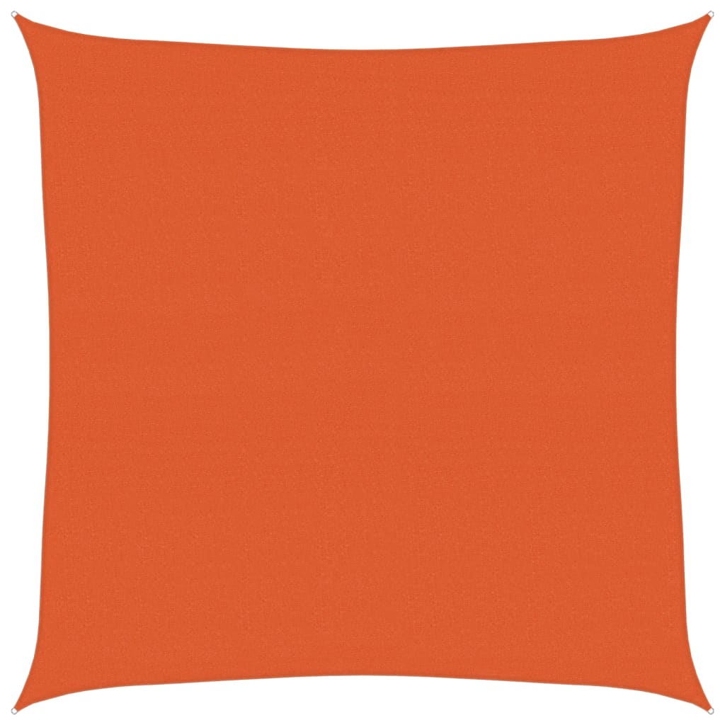 Jedro za zaštitu sunca 160 g/m² kvadratno narančasto 4x4 m HDPE