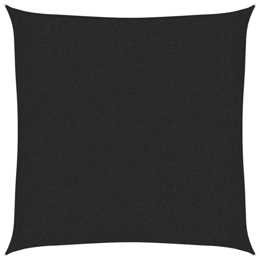 Jedro za zaštitu od sunca 160 g/m² crno 2 x 2 m HDPE