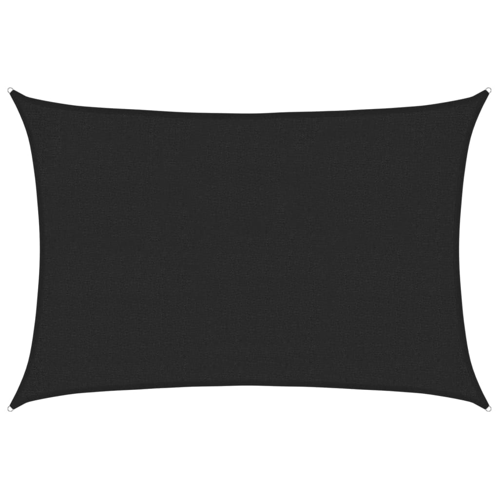 Jedro za zaštitu od sunca 160 g/m² crno 2 x 2,5 m HDPE