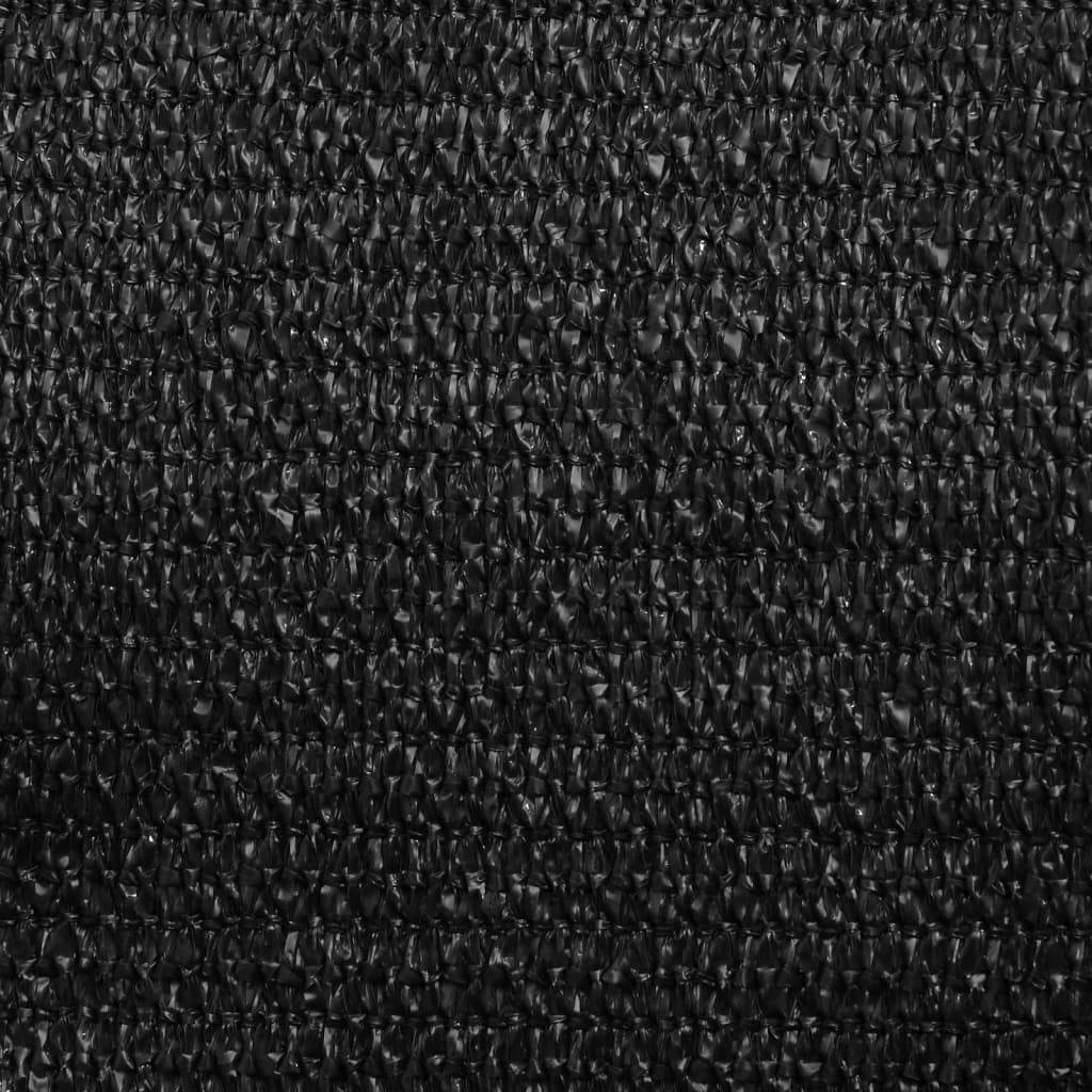 Jedro za zaštitu od sunca 160 g/m² crno 2 x 4,5 m HDPE