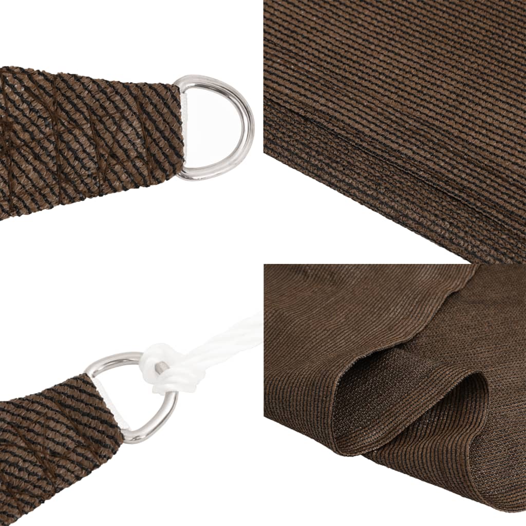 Jedro za zaštitu od sunca 160 g/m² smeđe 2,5 x 4 m HDPE