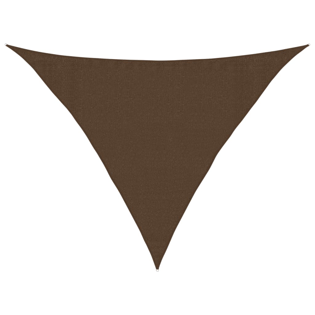 Jedro za zaštitu od sunca 160 g/m² smeđe 3,5x3,5x4,9 m HDPE