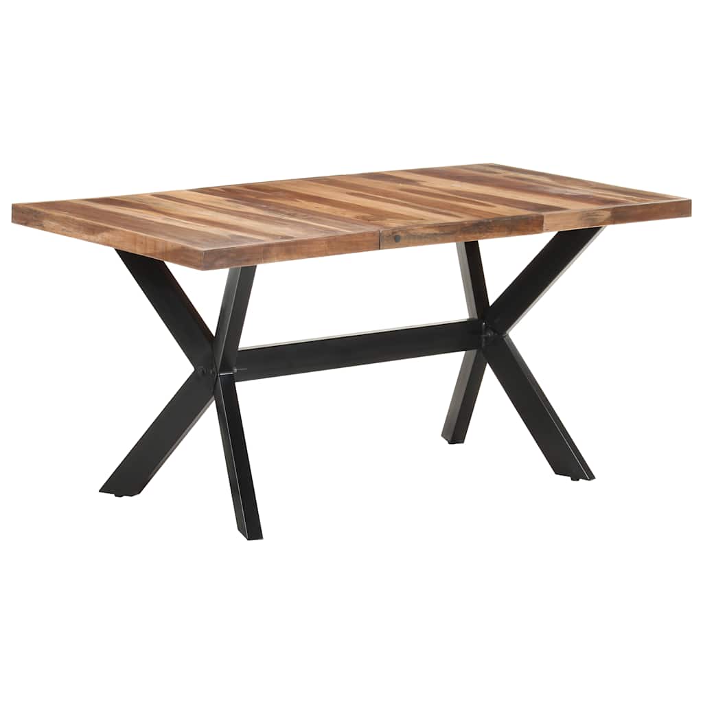 Blagovaonski stol 160 x 80 x 75 cm od masivnog drva s premazom