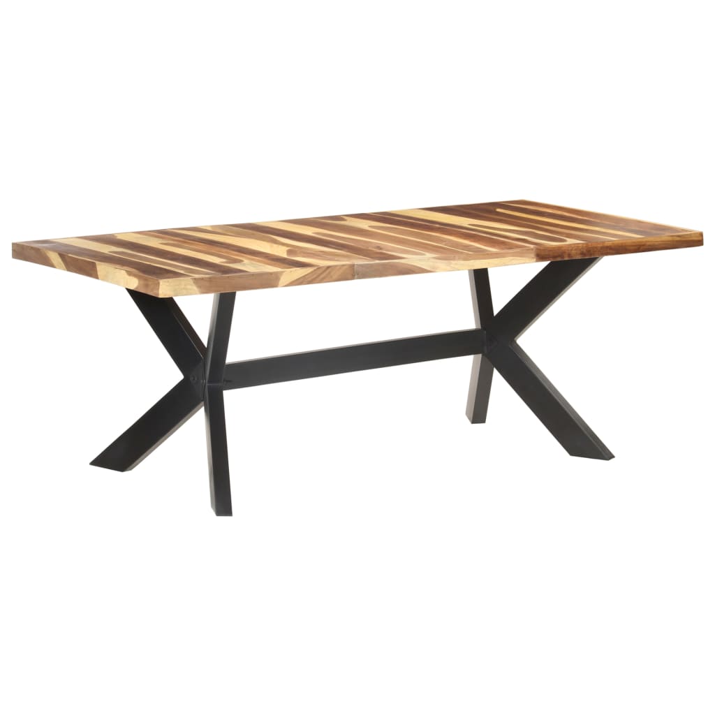 Blagovaonski stol 200 x 100 x 75 cm od masivnog drva s premazom