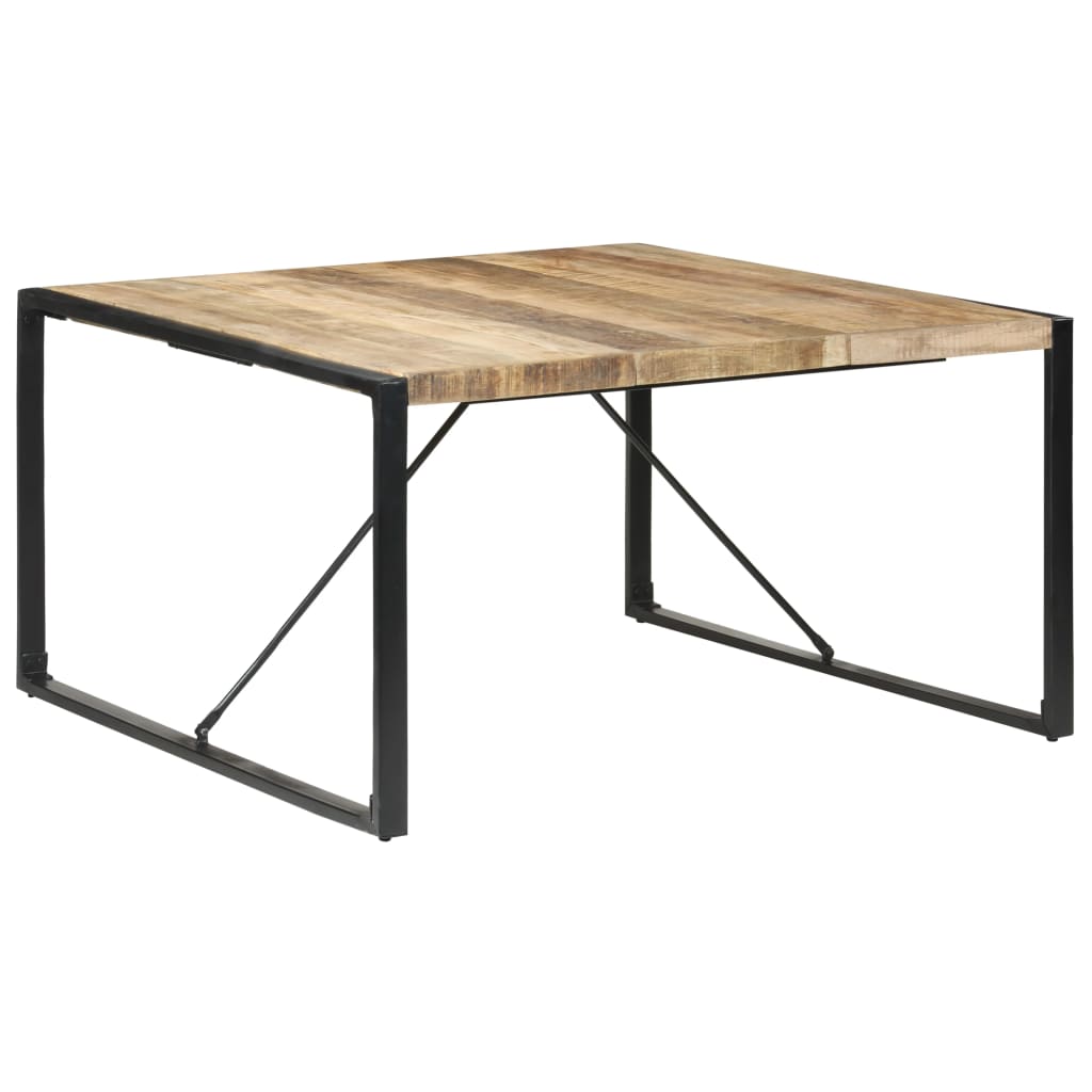 Blagovaonski stol 140 x 140 x 75 cm od grubog drva manga