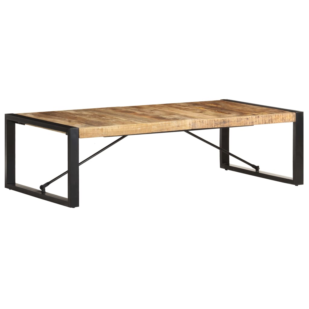 Stolić za kavu 140 x 70 x 40 cm od grubog drva manga