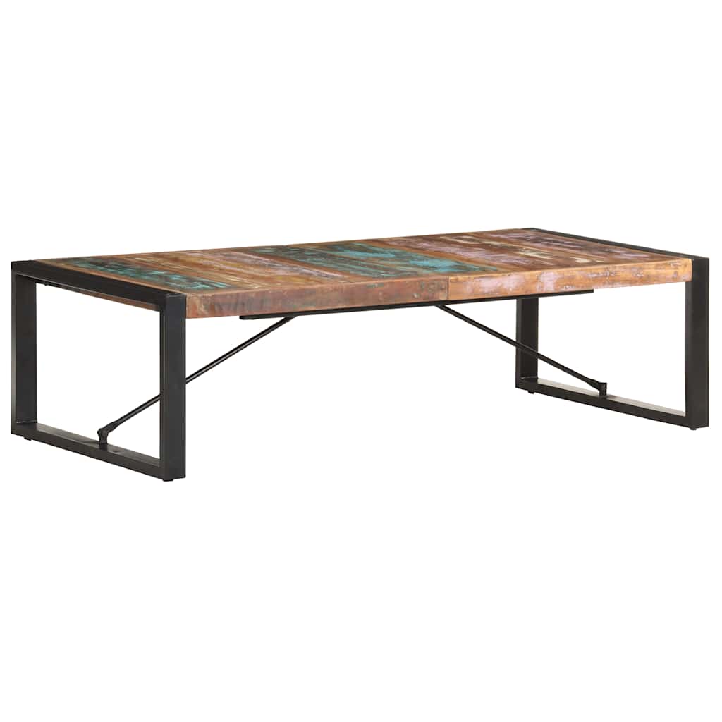 Stolić za kavu 140 x 70 x 40 cm od masivnog obnovljenog drva