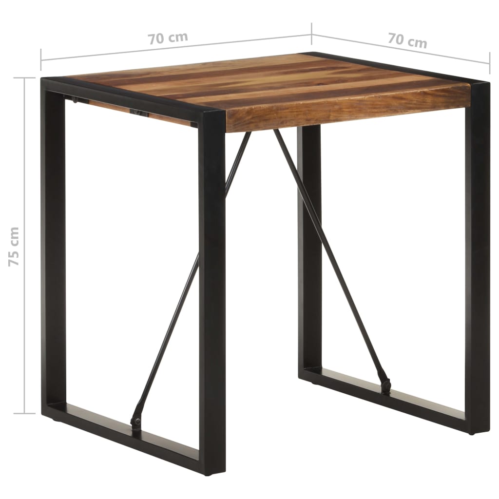 Blagovaonski stol 70 x 70 x 75 cm od masivnog bagremovog drva