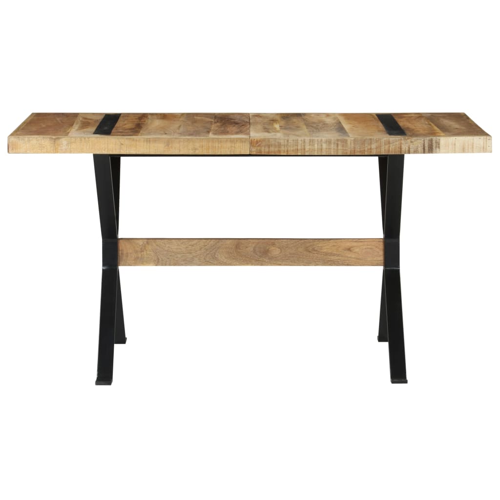 Blagovaonski stol 140 x 70 x 76 cm od grubog drva manga