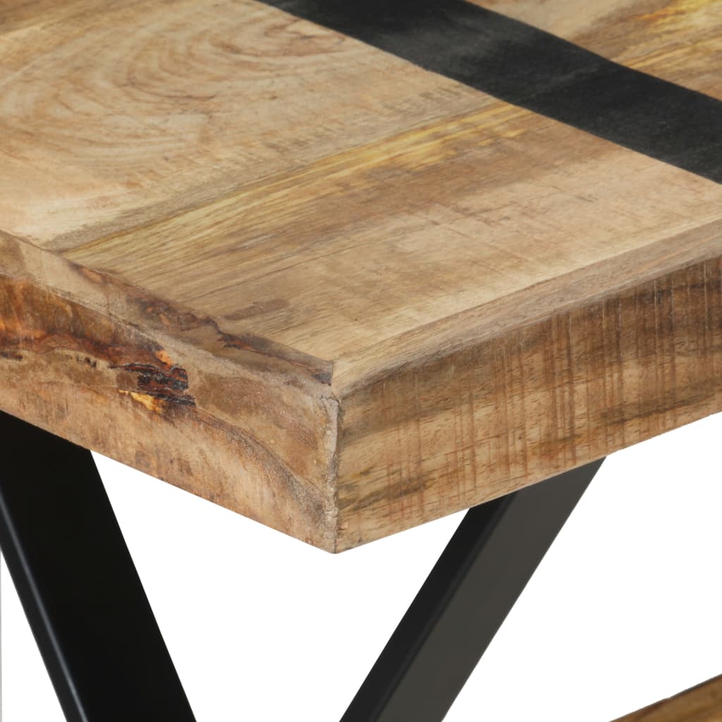 Blagovaonski stol 140 x 70 x 76 cm od grubog drva manga