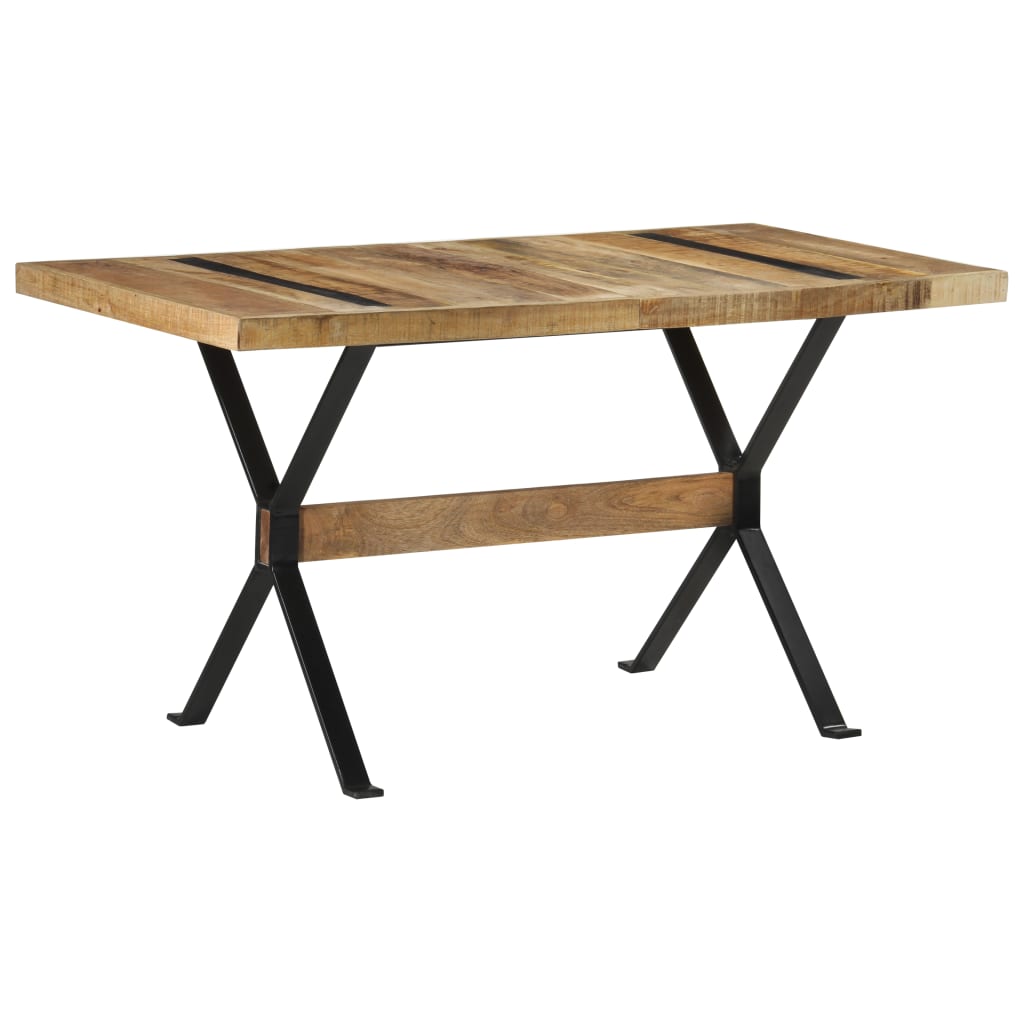 Blagovaonski stol 140 x 70 x 76 cm od grubog drva manga