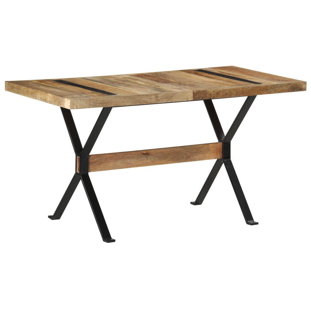 Blagovaonski stol 140 x 70 x 76 cm od grubog drva manga