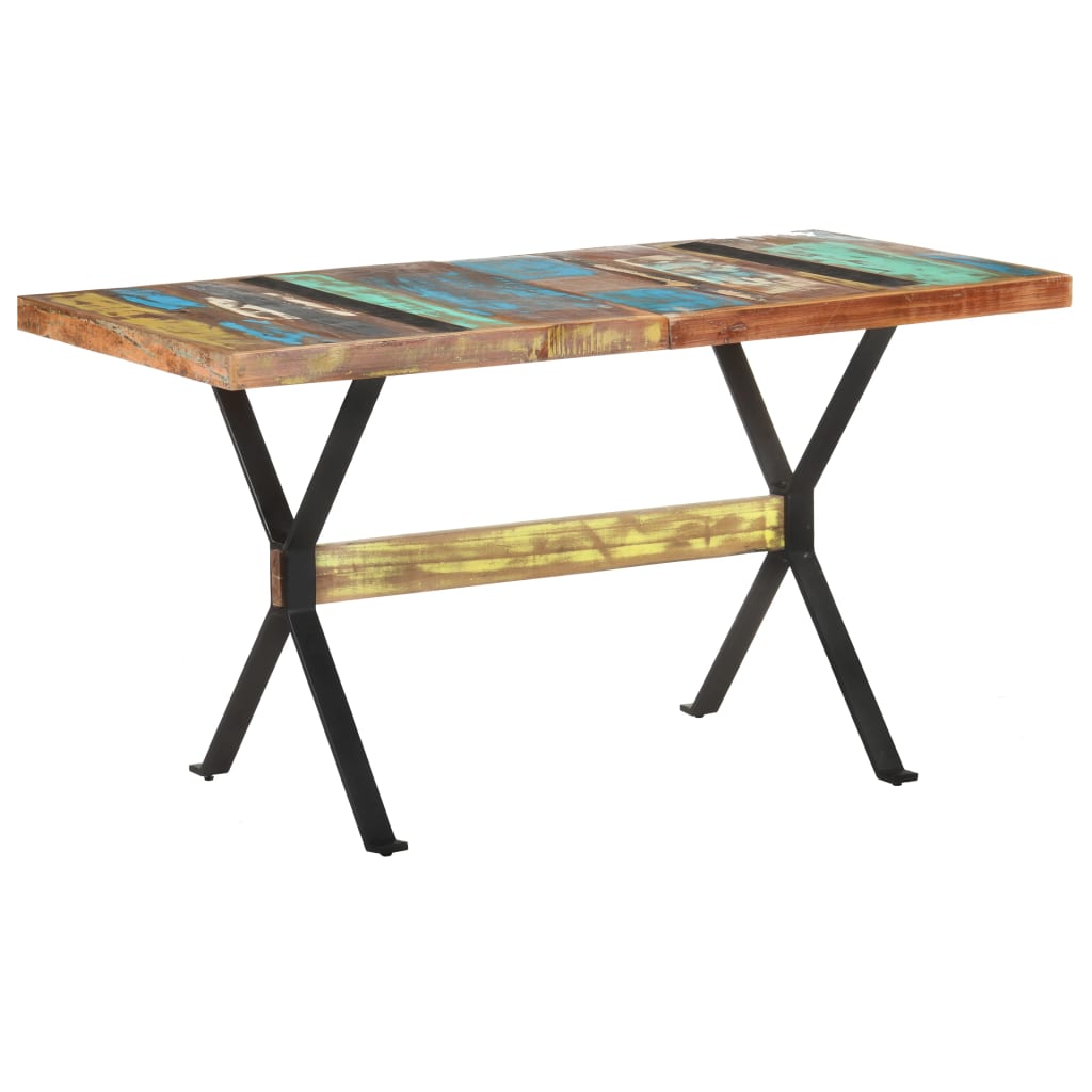 Blagovaonski stol 140 x 70 x 76 cm od masivnog obnovljenog drva