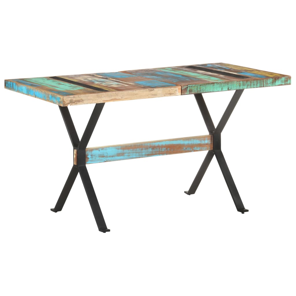 Blagovaonski stol 140 x 70 x 76 cm od masivnog obnovljenog drva