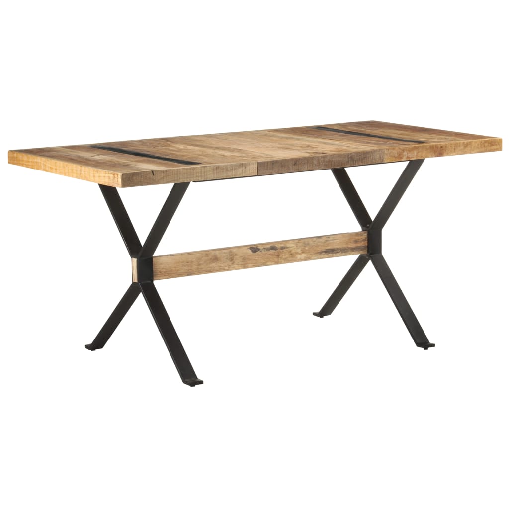 Blagovaonski stol 160 x 80 x 76 cm od grubog drva manga