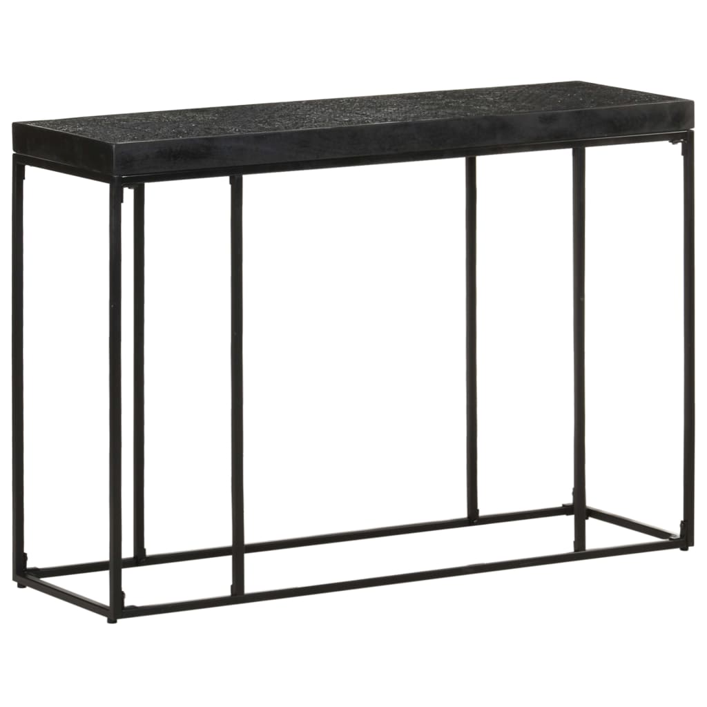Konzolni stol crni 110x35x76 cm masivno drvo bagrema i manga