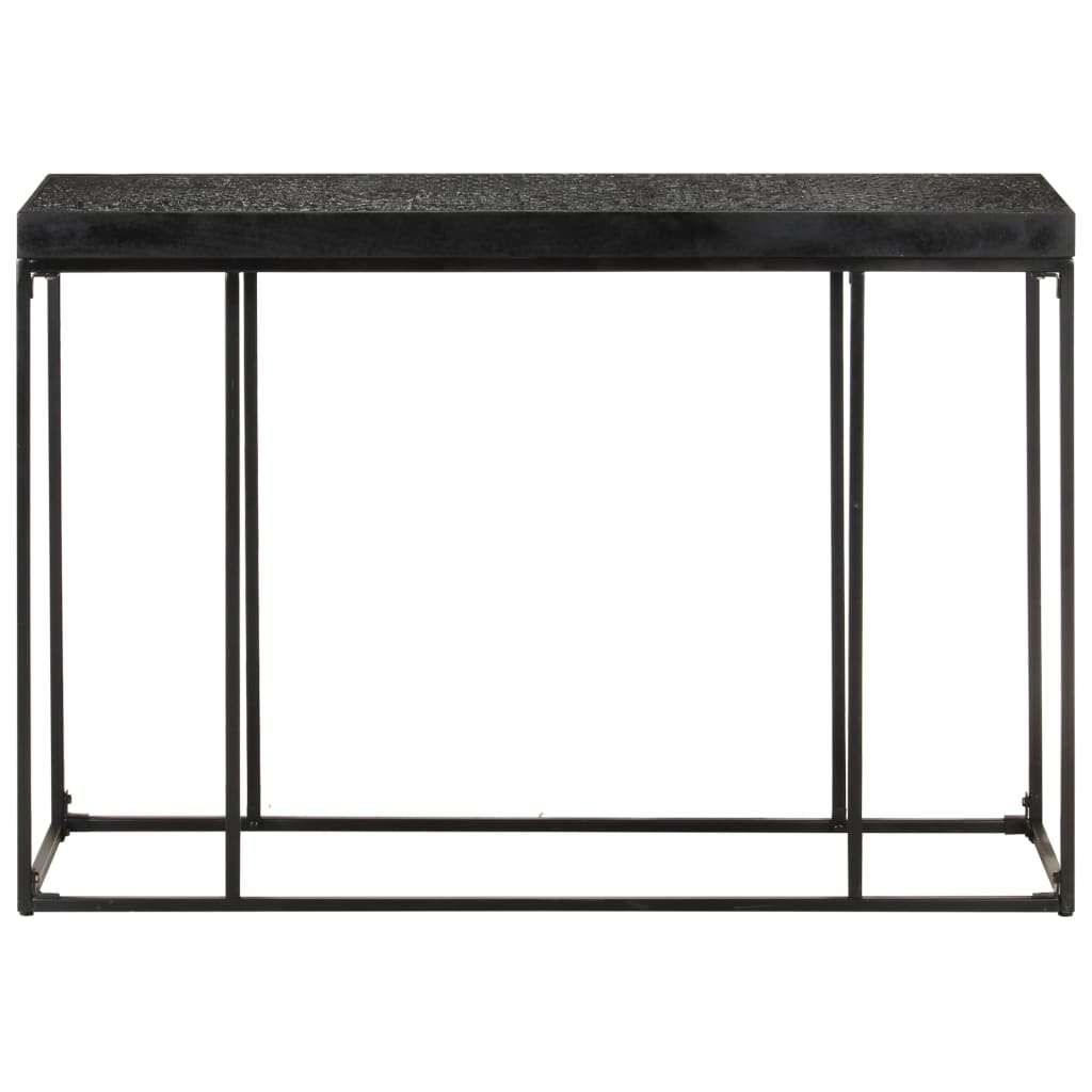 Konzolni stol crni 110x35x76 cm masivno drvo bagrema i manga