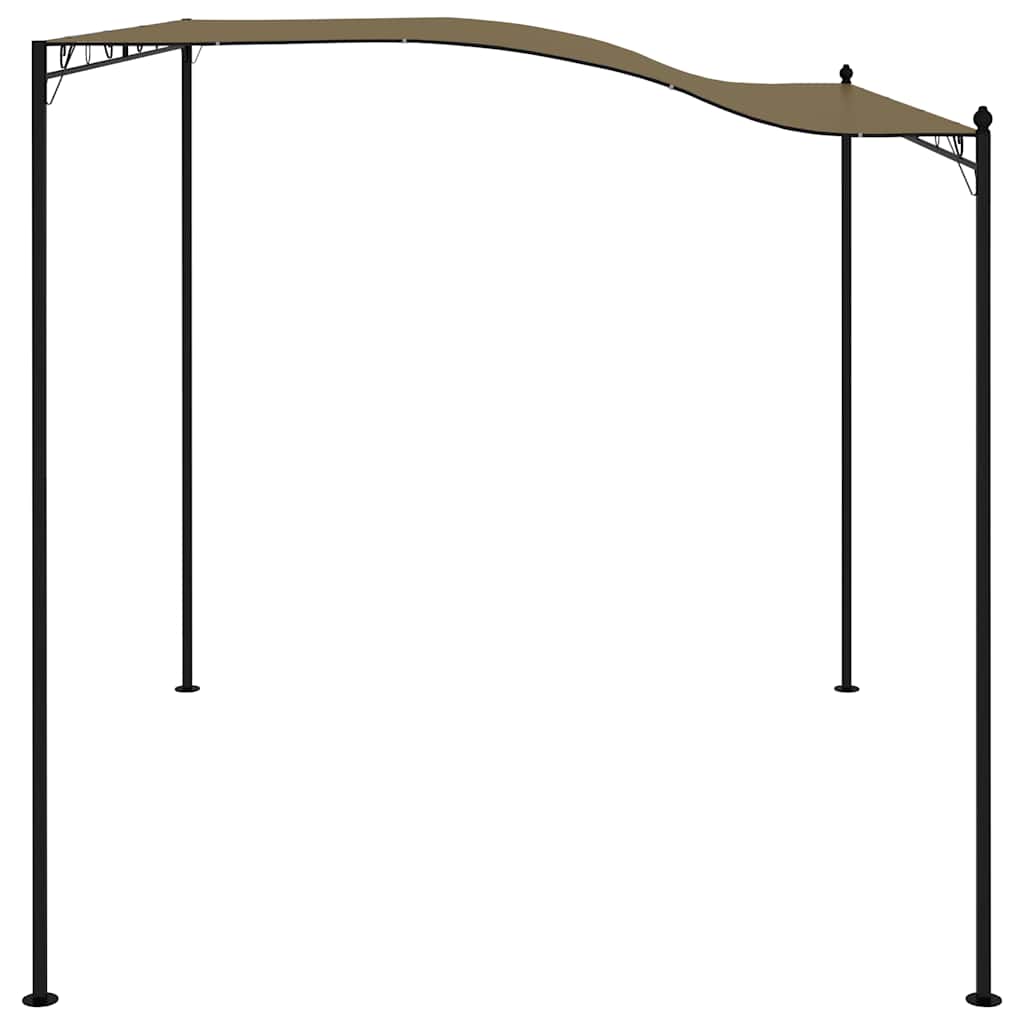 Nadstrešnica 3 x 2,4 m smeđe-siva 180 g/m²