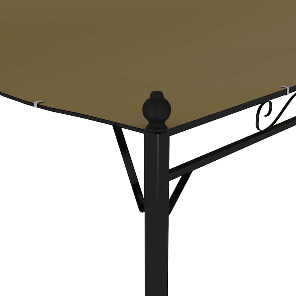 Nadstrešnica 3 x 2,4 m smeđe-siva 180 g/m²