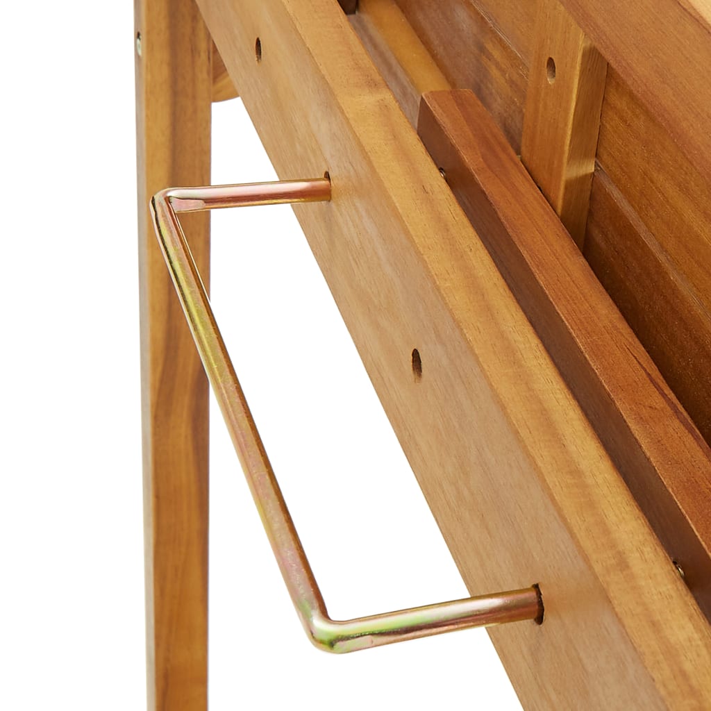 Balkonski barski stol 90x37x122,5 cm masivno bagremovo drvo