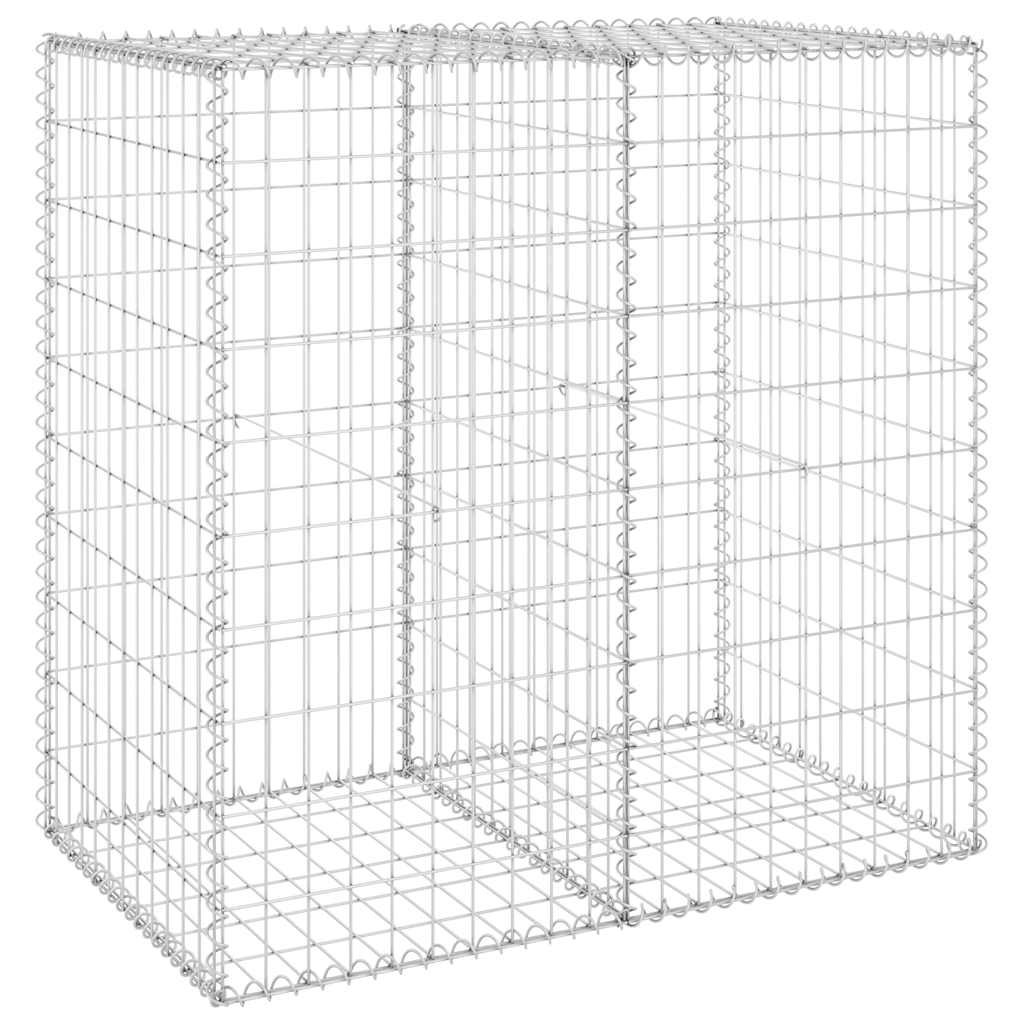 Gabionski zid s poklopcima od pocinčanog čelika 100x60x100 cm