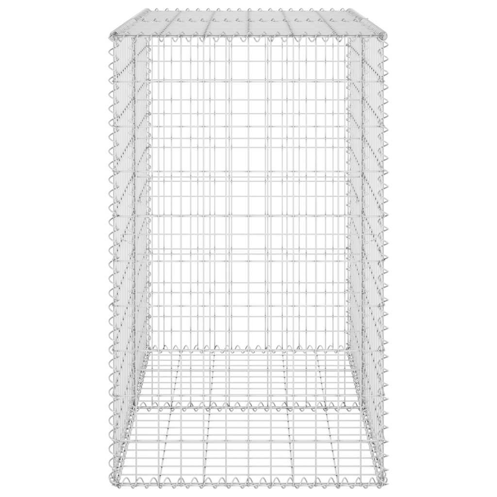 Gabionski zid s poklopcima od pocinčanog čelika 100x60x100 cm