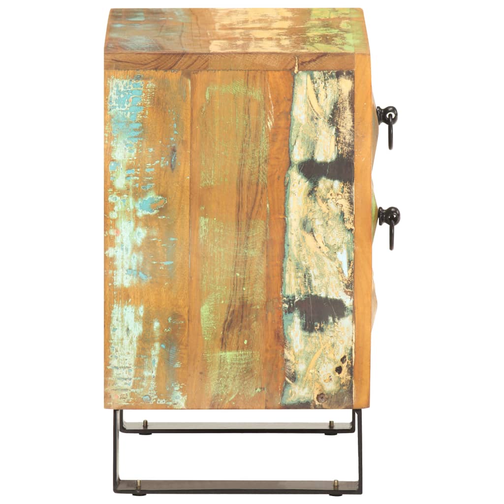 Noćni ormarić 40 x 30 x 50 cm od masivnog obnovljenog drva