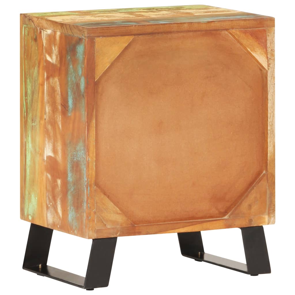 Noćni ormarić 40 x 30 x 50 cm od masivnog obnovljenog drva