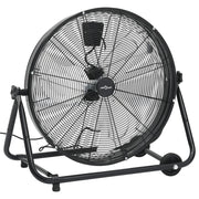 Industrijski ventilator s bubnjem 60 cm 172,5 W crni