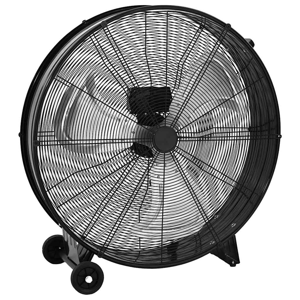 Industrijski ventilator s bubnjem 77 cm 187,7 W crni