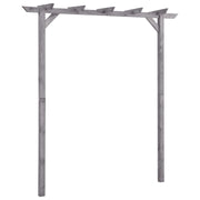 Vrtna pergola siva 200 x 40 x 205 cm od impregnirane borovine