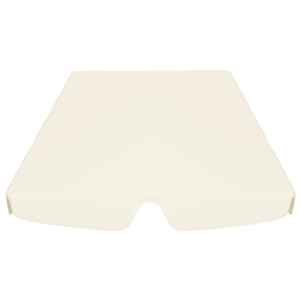 Zamjenski krov za vrtnu ljuljačku krem 150 / 130 x 105 / 70 cm