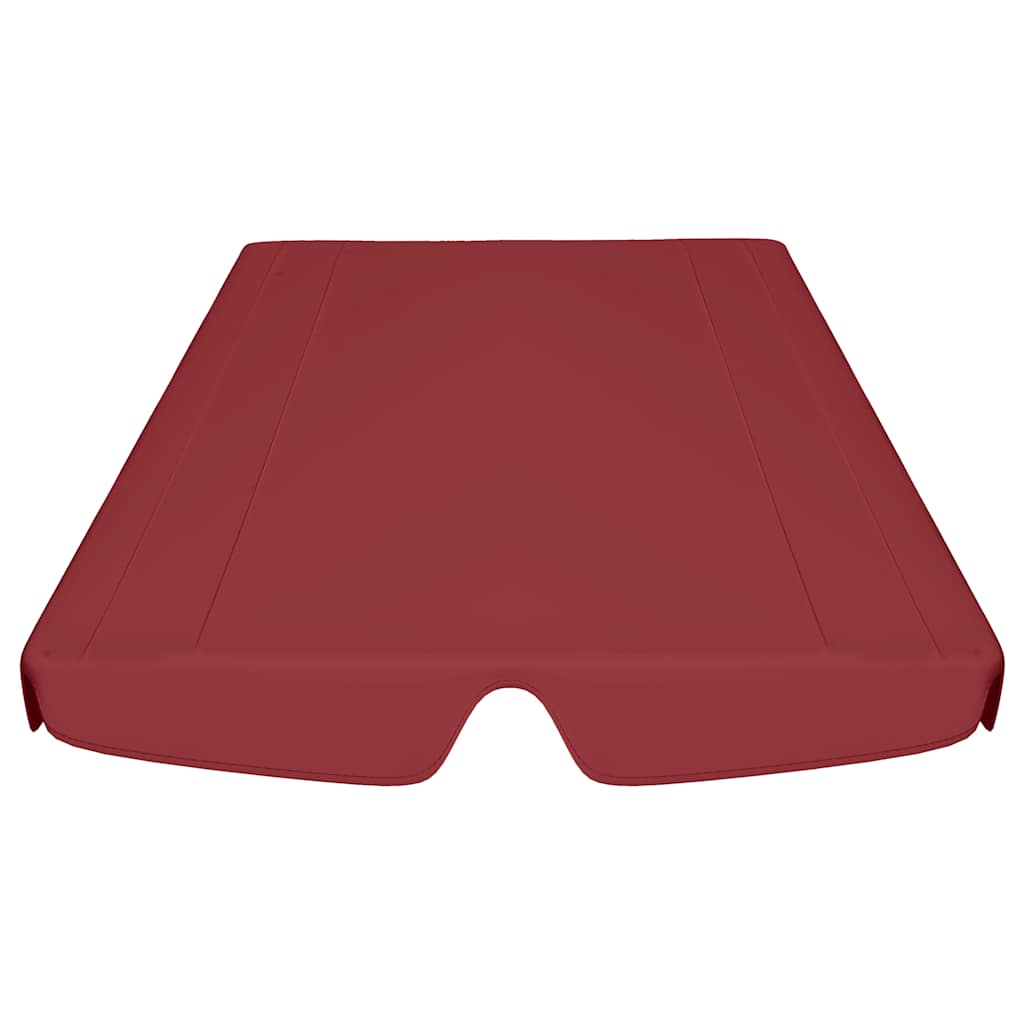 Zamjenski krov za vrtnu ljuljačku boja vina 150/130 x 105/70 cm