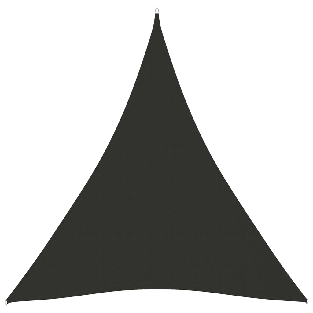 Jedro protiv sunca od tkanine trokutasto 5 x 7 x 7 m antracit