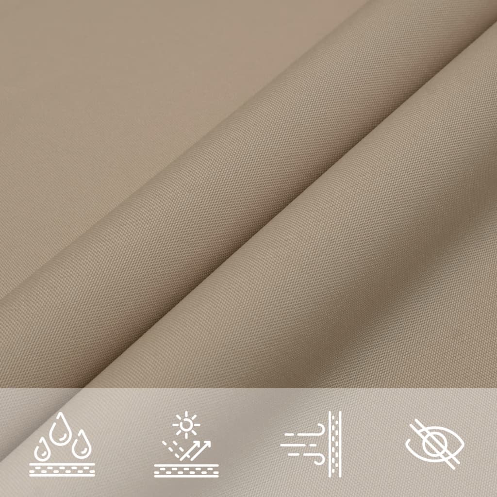 Jedro protiv sunca od tkanine četvrtasto 7 x 7 m smeđe-sivo