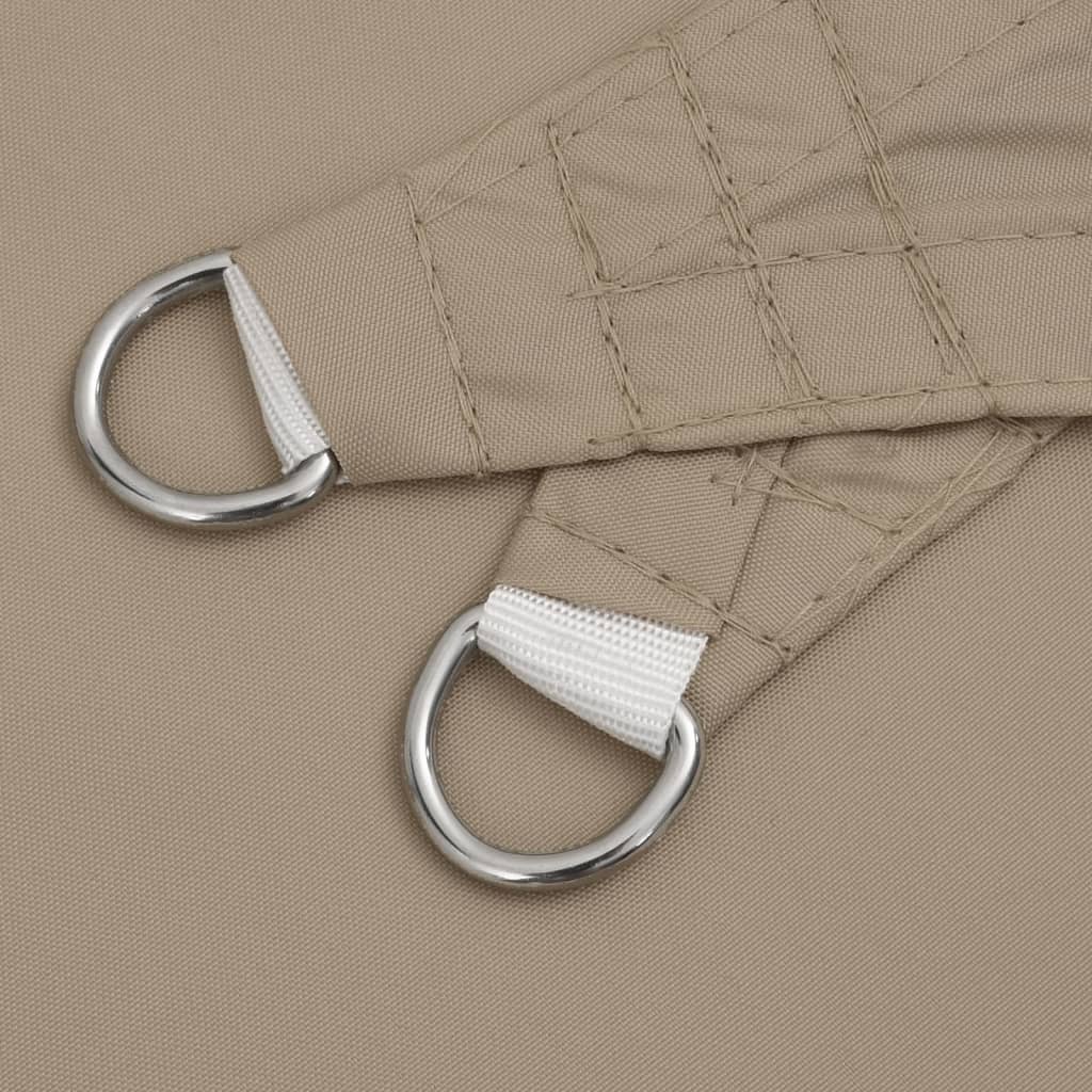 Jedro protiv sunca od tkanine pravokutno 3 x 5 m smeđe-sivo