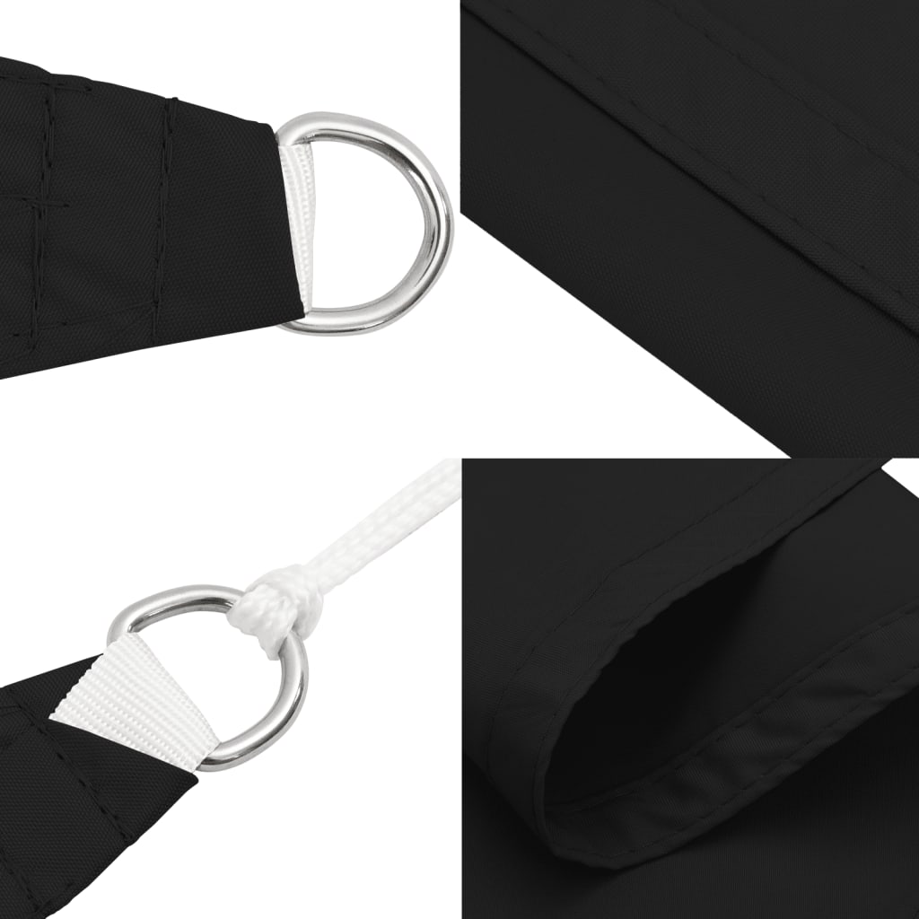 Jedro protiv sunca od tkanine Oxford pravokutno 2,5 x 5 m crno