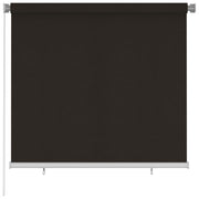 Vanjska roleta za zamračivanje 160 x 140 cm smeđa HDPE