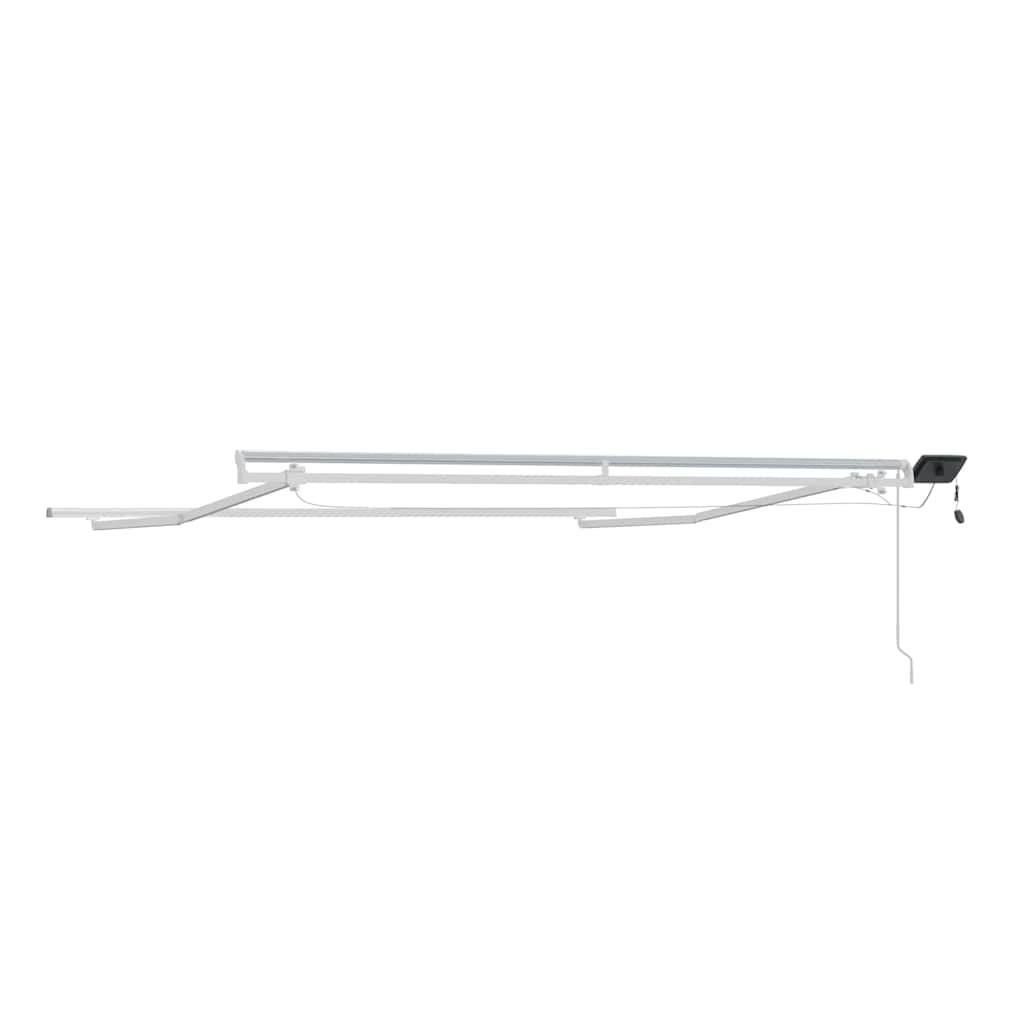 Okvir tende S LED lampica Bijelo 300 x 250 cm Aluminij