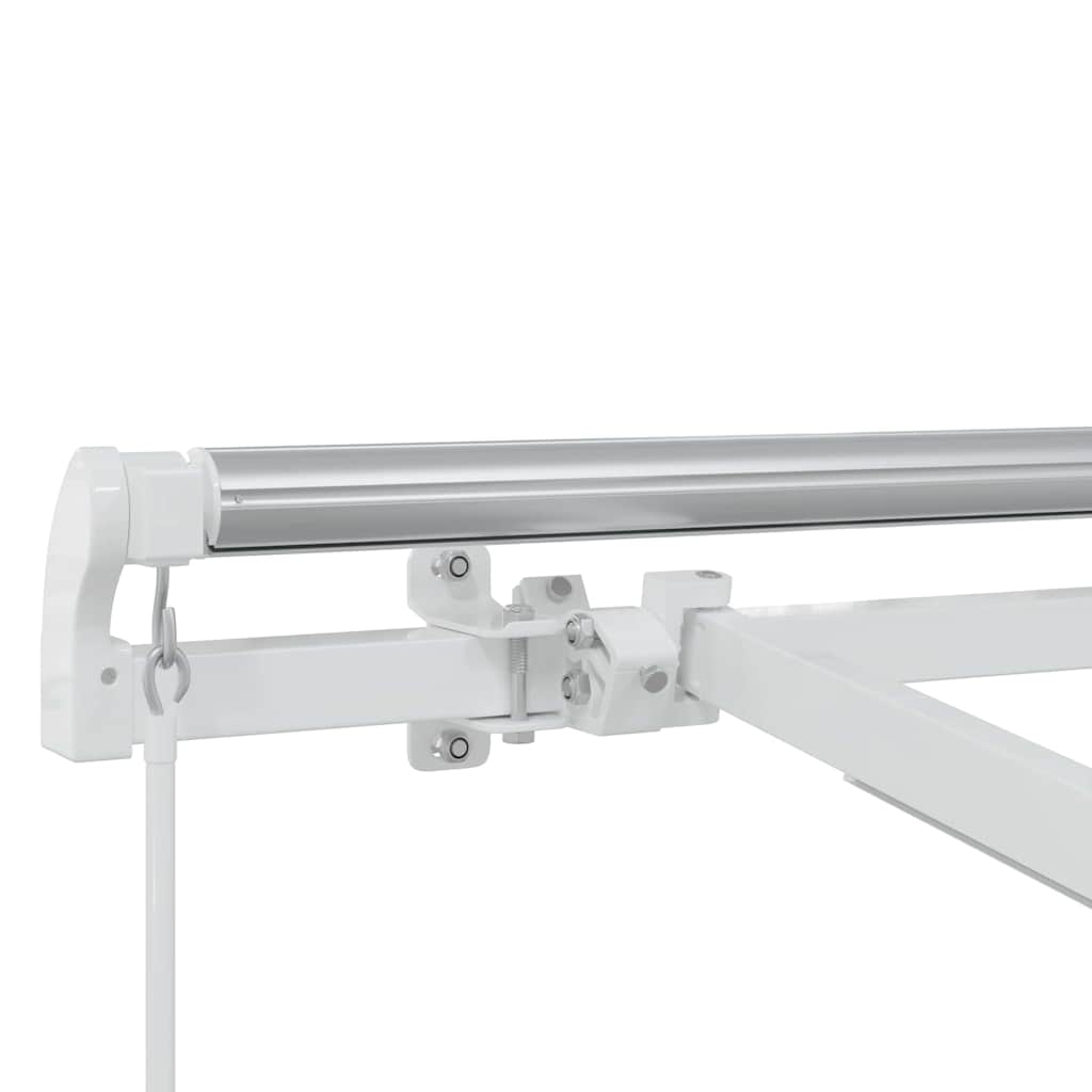 Okvir tende S LED lampica Bijelo 350 x 250 cm Aluminij