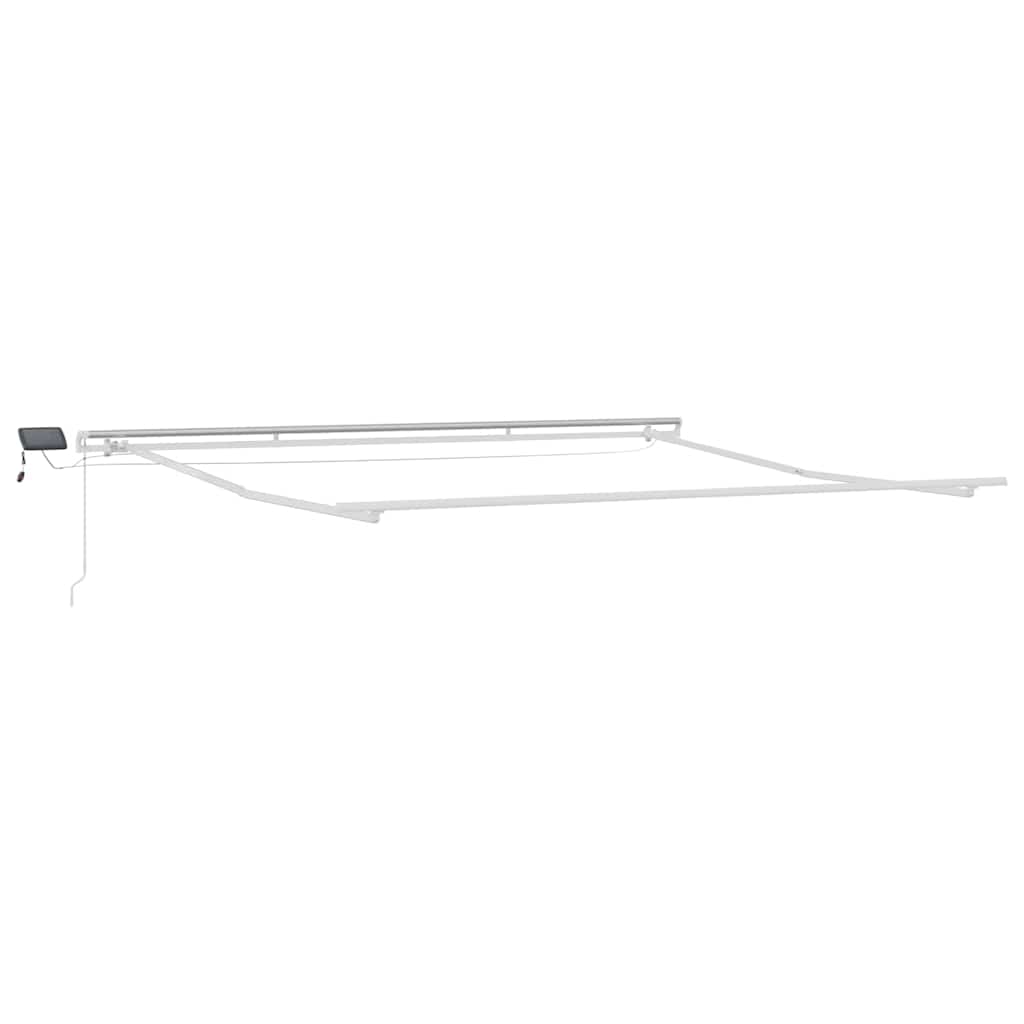 Okvir tende S LED lampica Bijelo 400 × 350 cm Aluminij