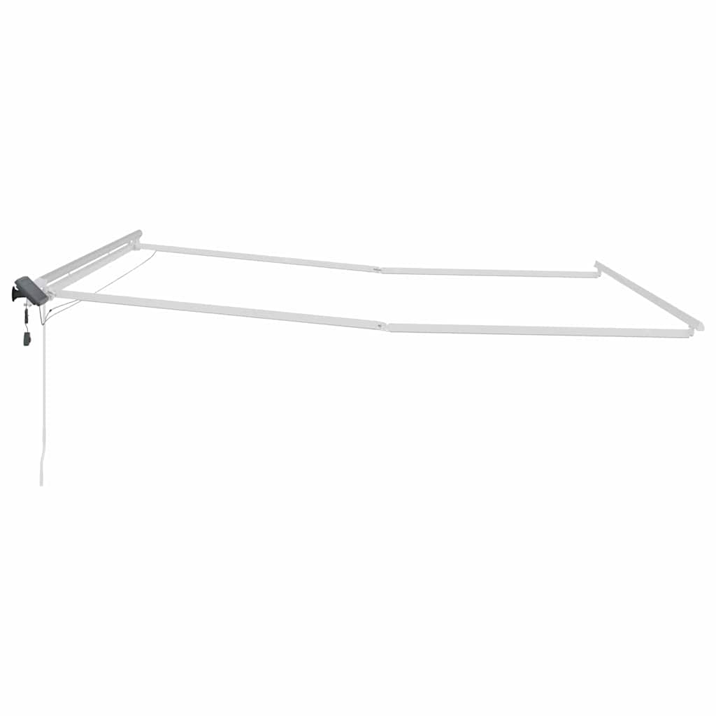 Okvir tende S LED lampica Bijelo 400 × 350 cm Aluminij