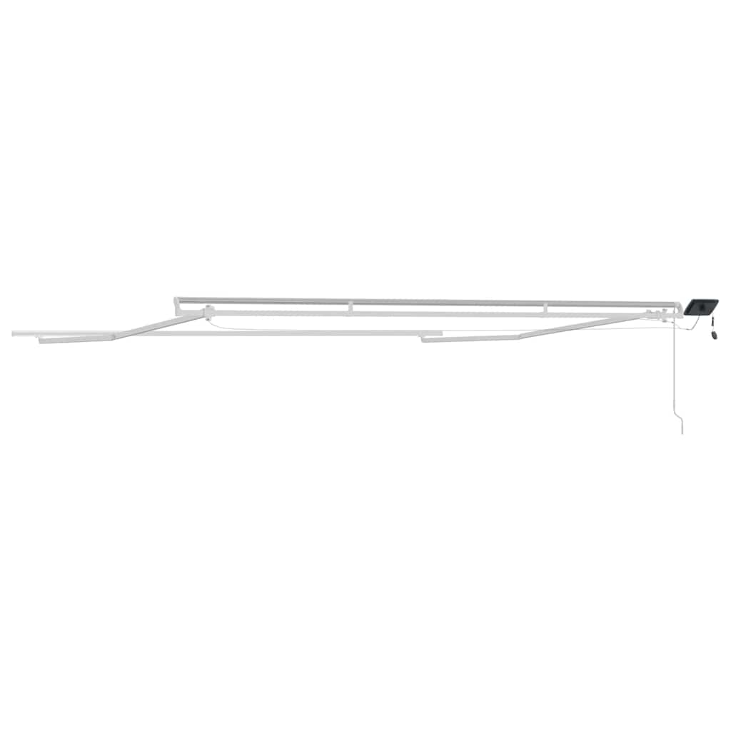 Okvir tende S LED lampica Bijelo 500 × 350 cm Aluminij
