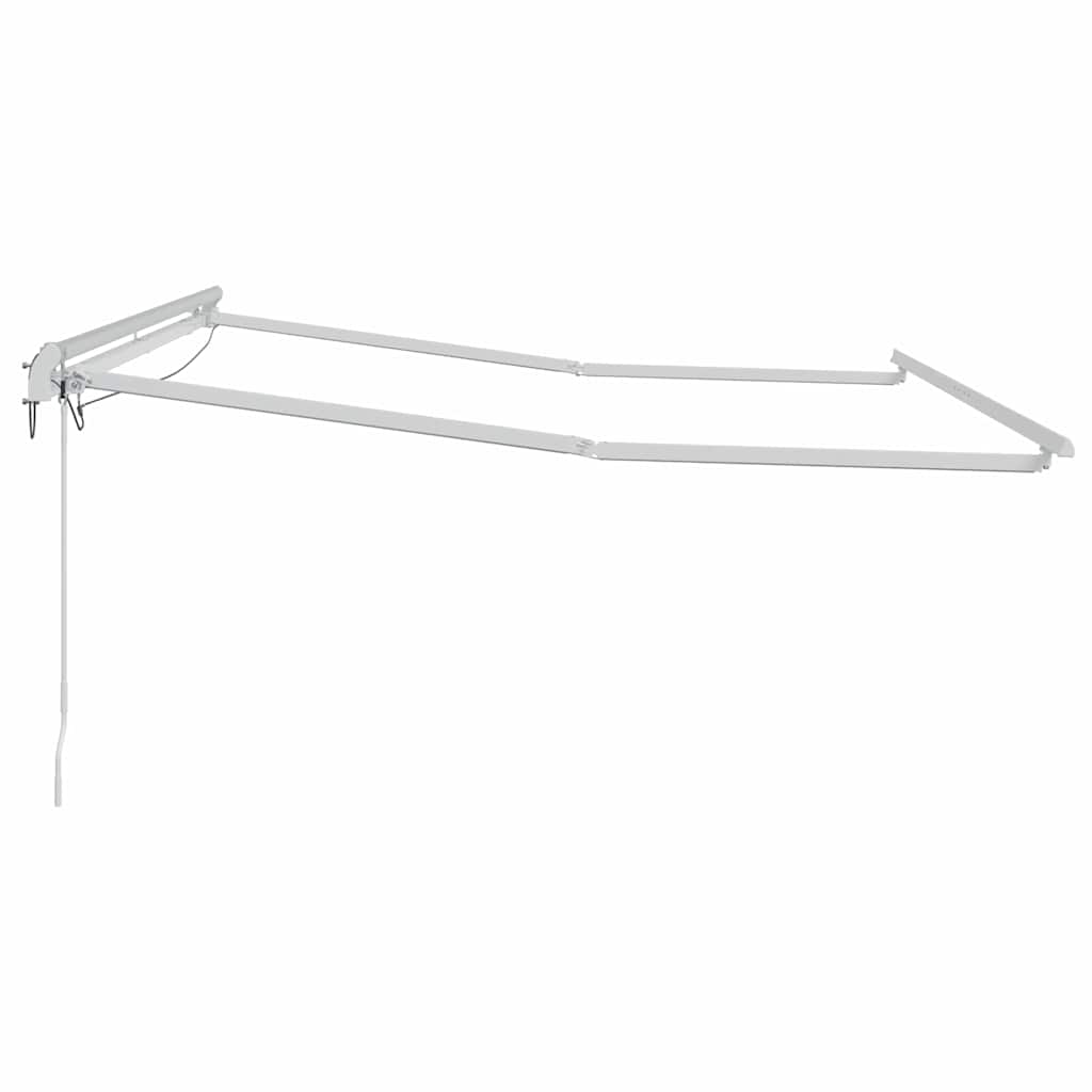 Okvir tende S LED lampica Bijelo 350 x 250 cm Aluminij