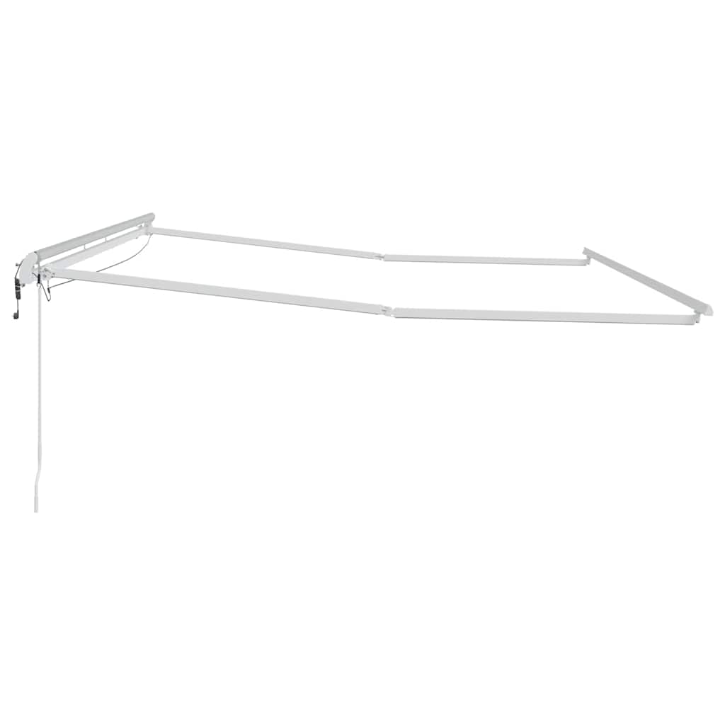 Okvir tende S LED lampica Bijelo 400 × 300 cm Aluminij